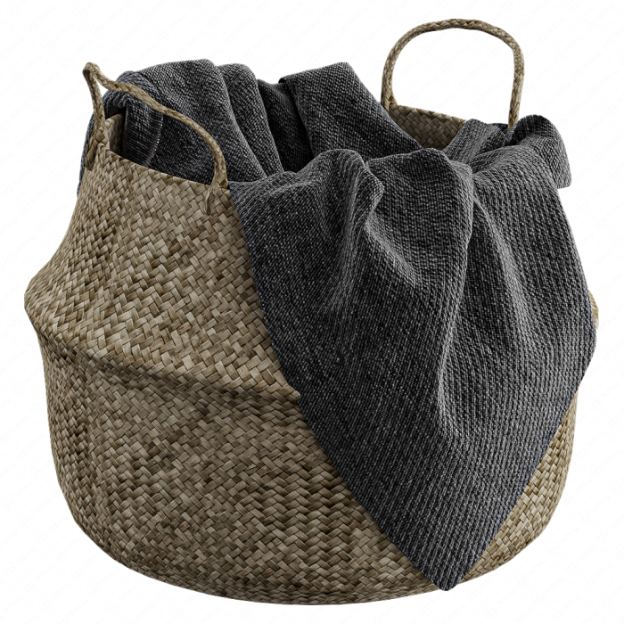 Корзина из ротанга №1