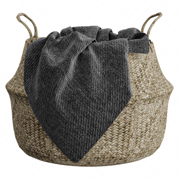 Корзина из ротанга №1