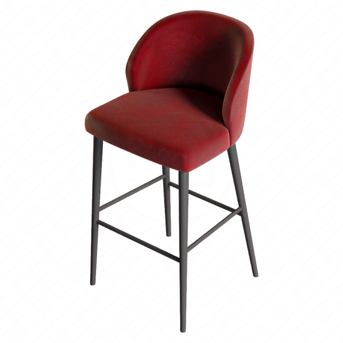 Стул барный Camille Anthracite Velvet