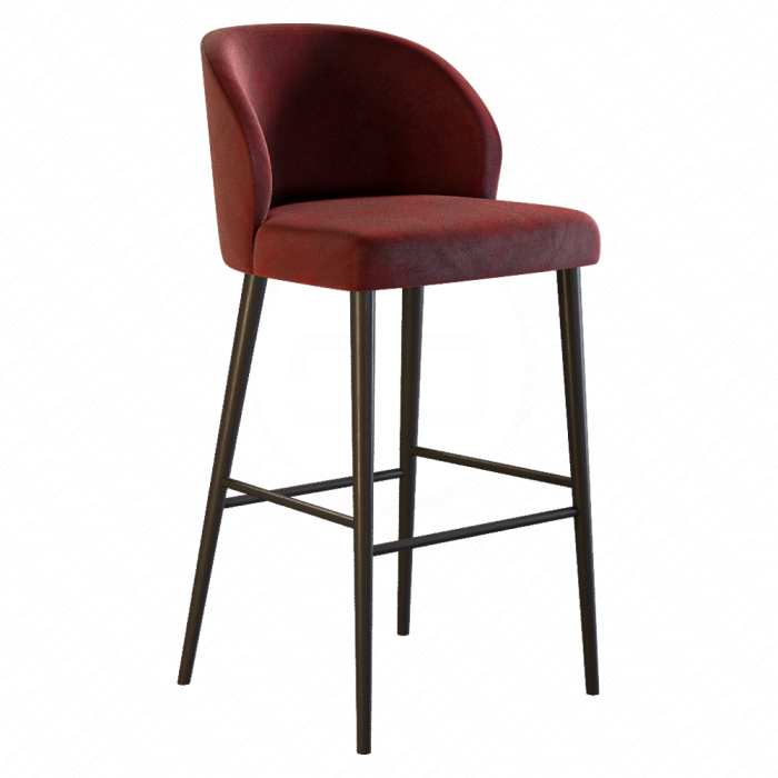 Стул барный Camille Anthracite Velvet