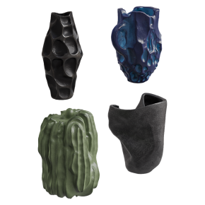 Вазы из глины несимметричные