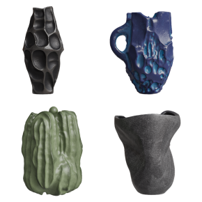 Вазы из глины несимметричные