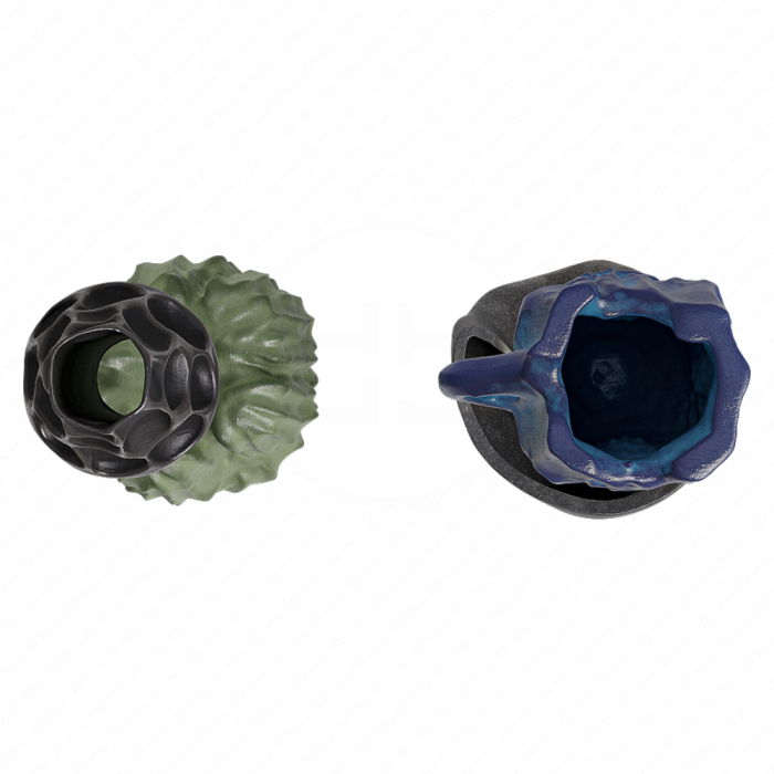 Вазы из глины несимметричные