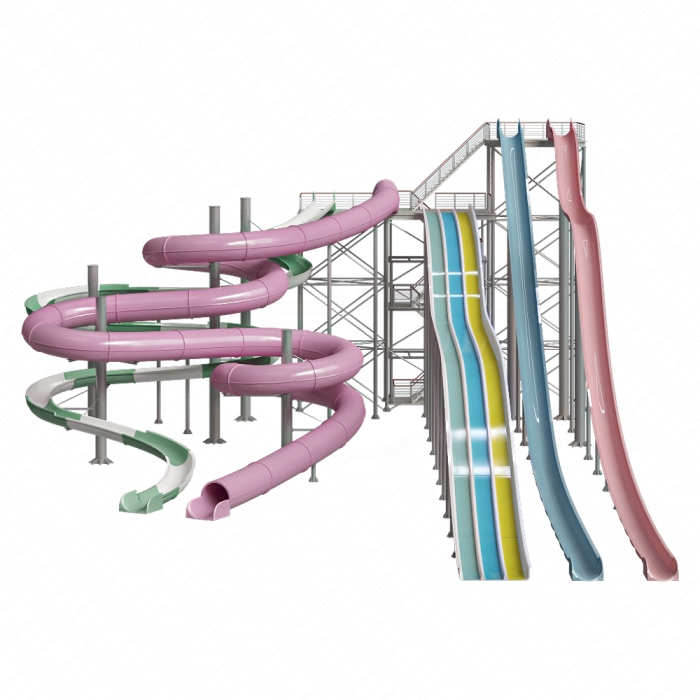 Водные горки Compact Slide, Aquatube, Multislide, Freefall, Kamikaze от Polin
