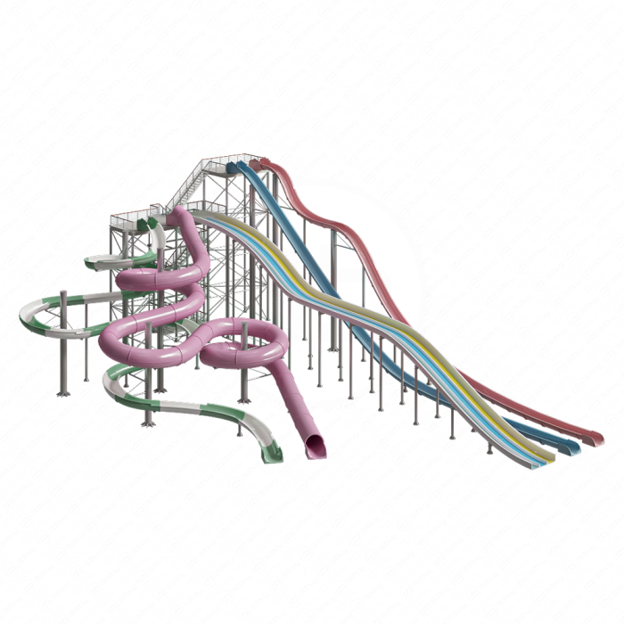 Водные горки Compact Slide, Aquatube, Multislide, Freefall, Kamikaze от Polin