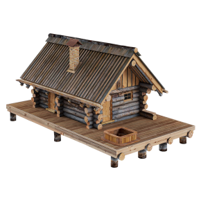 Karelian wooden bathhouse from Kelo.