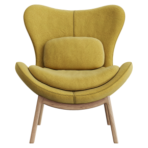 Yellow Lazy armchair by Calligaris