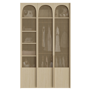 Wardrobe with contents for a children's room.