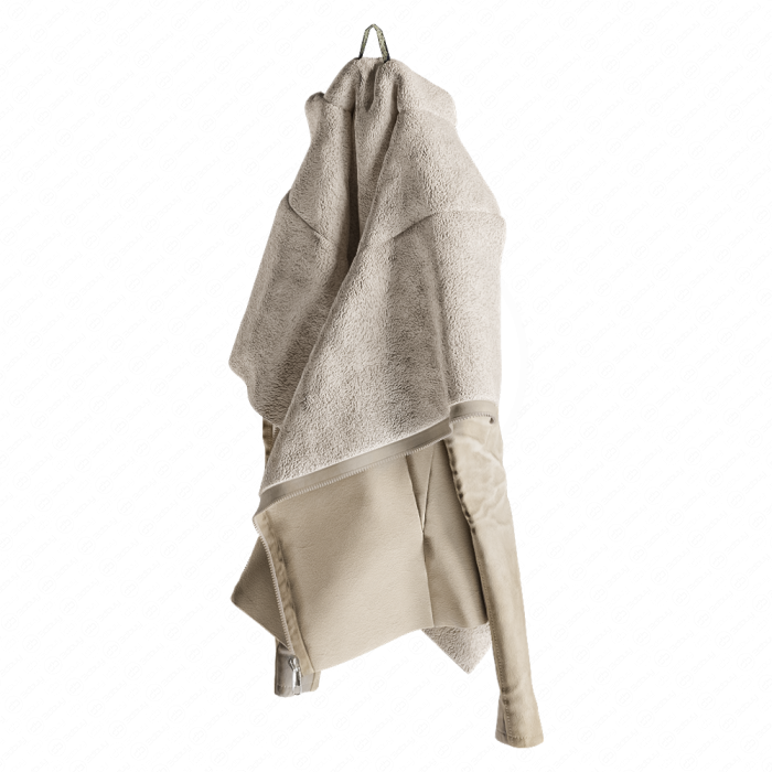 Дубленка бежевая