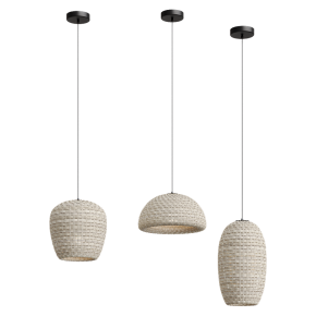 Rattan pendant lights 176
