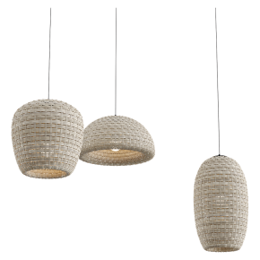 Rattan pendant lights 176