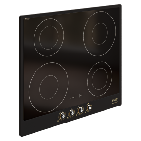 Black cooktop from SMEG