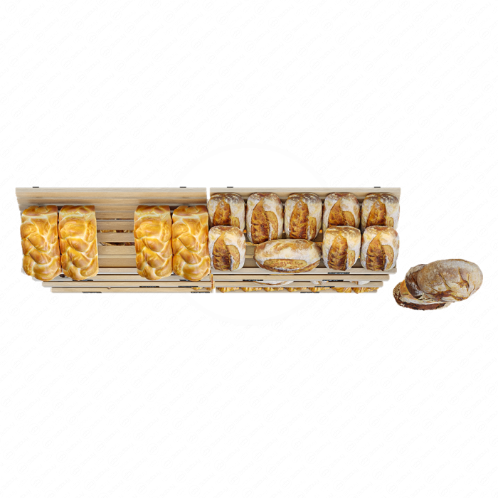 Полки с хлебом