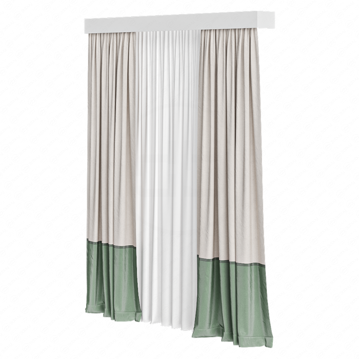 Шторы бежево-зеленые Шторы бежево-зеленые