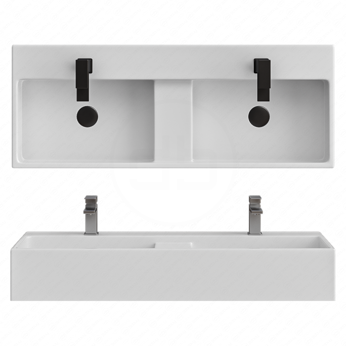 Настенный умывальник Arezzo Double Bowl