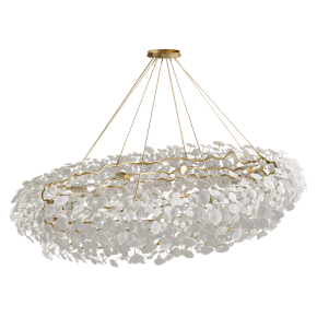 Chandelier Ceramic gold