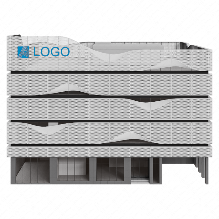 Белое офисное здание LOGO