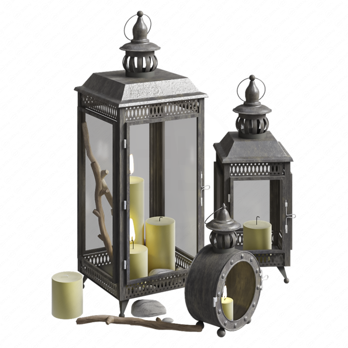 Подсвечники-фонари Graham от PotteryBarn