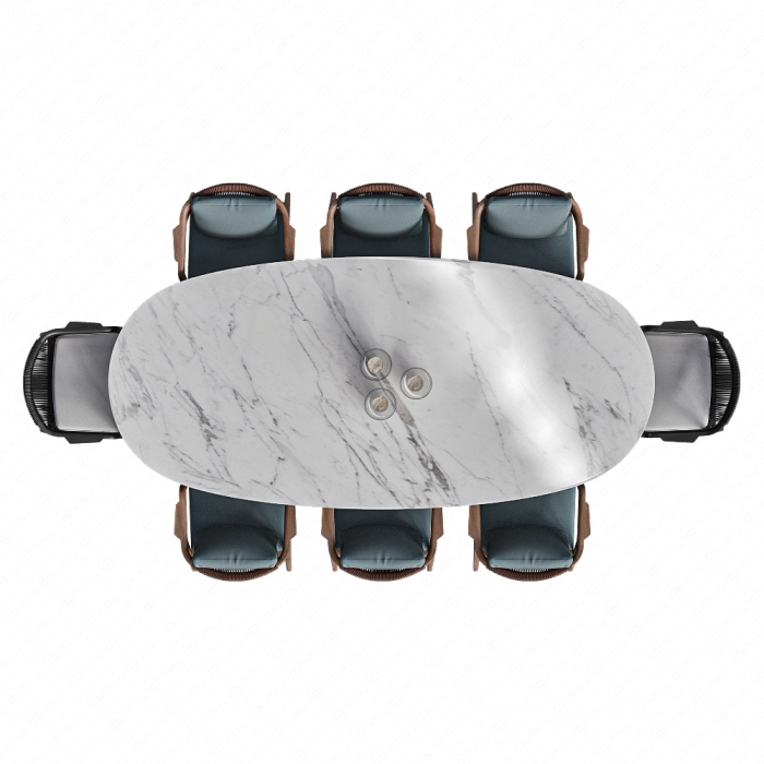 Стол CLARKE и стулья CRONO от FLEXFORM