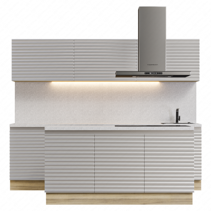 Рифленная белая кухня Furniture