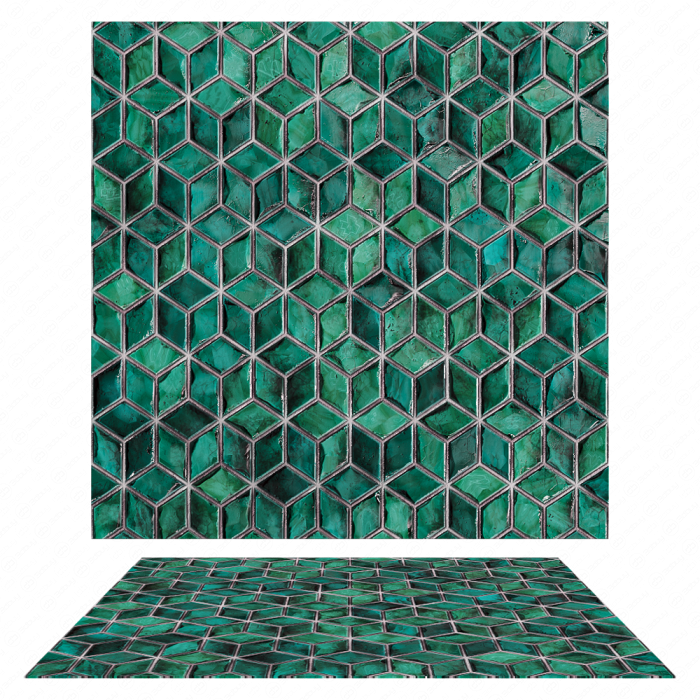 Бирюзовая плитка PBR Material-05