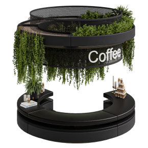 Кафе с растениями