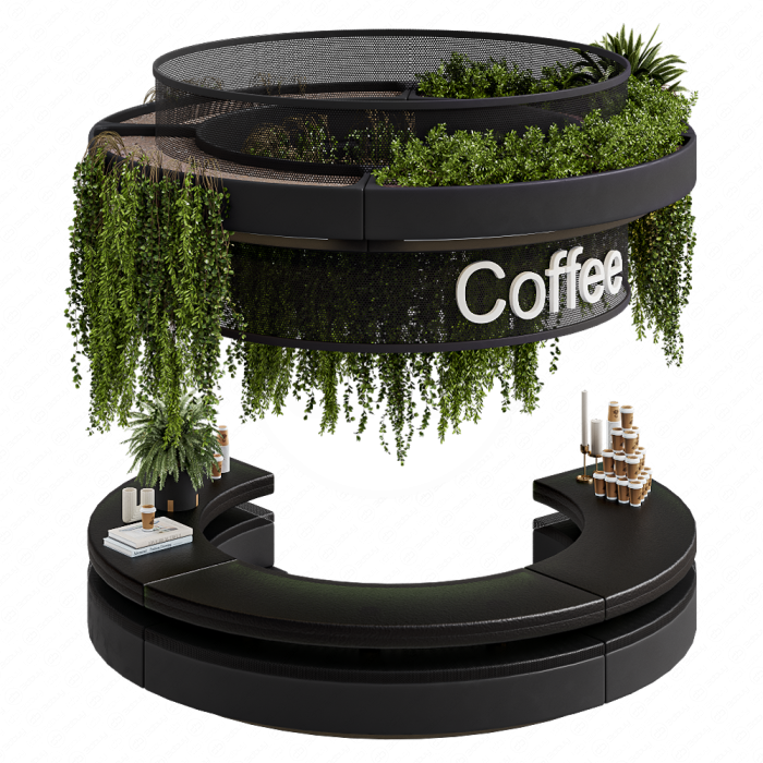 Кафе с растениями