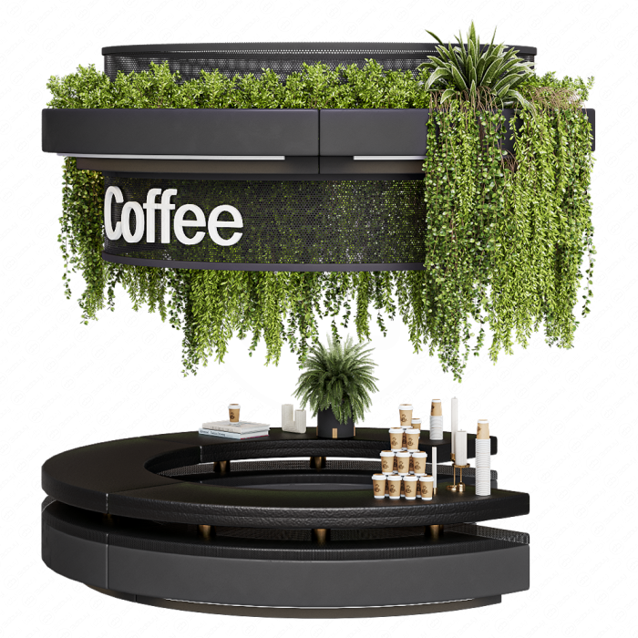 Кафе с растениями