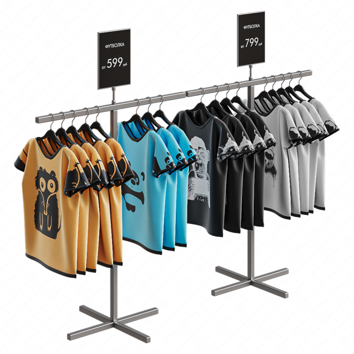 Вешалка с футболками