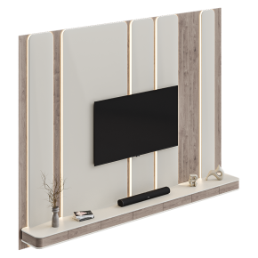 TV wall unit with decor No. 51