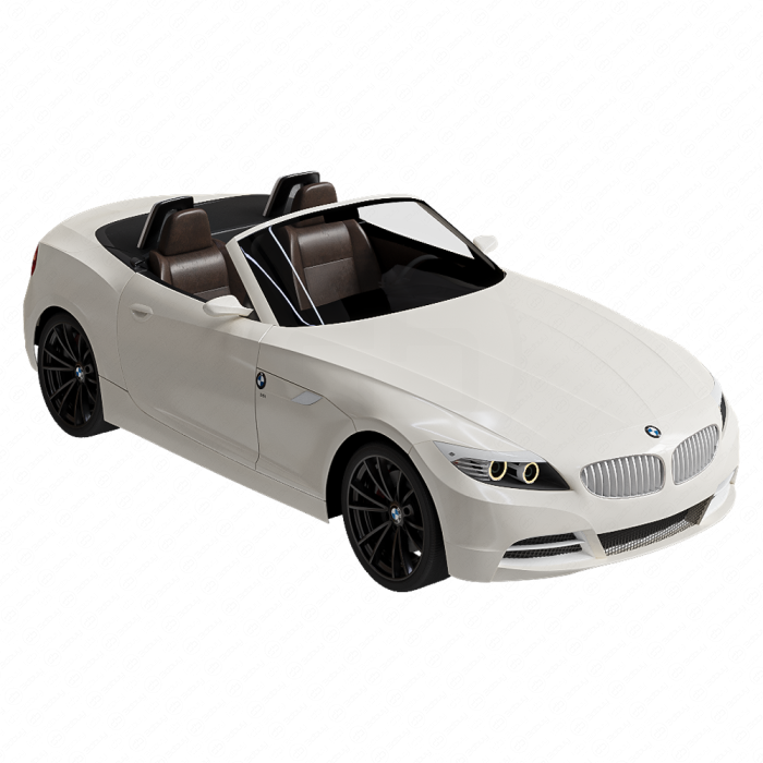 Автомобиль BMW белый