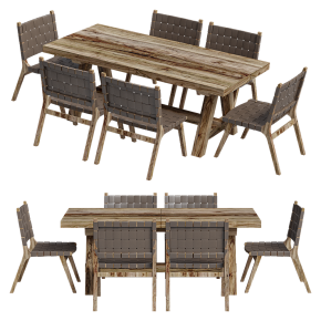 Table with Ezra Dining chairs