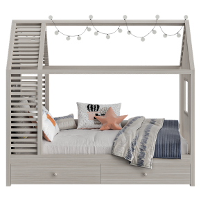 House-shaped children's bed