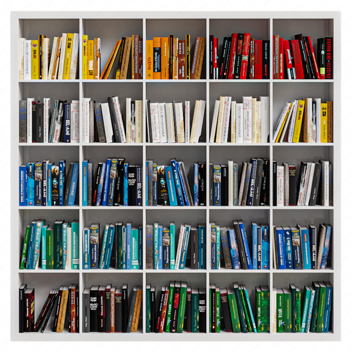 Стеллаж от IKEA с книгами