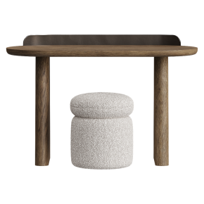 Dressing table in Japandi style