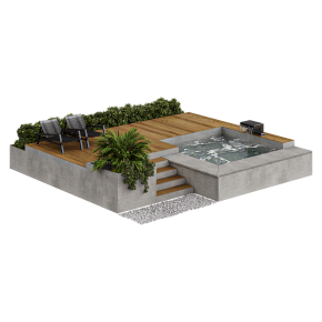 Бассейн и ландшафт №2