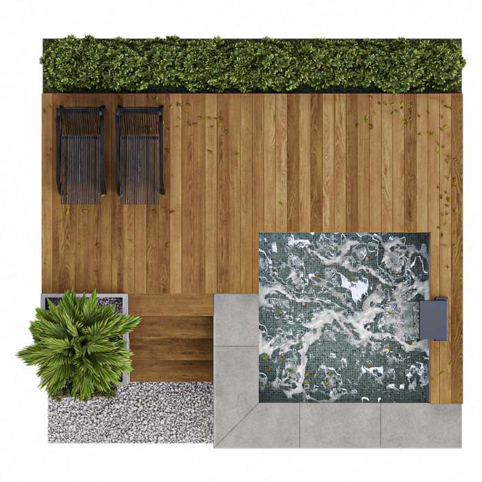 Бассейн и ландшафт №2