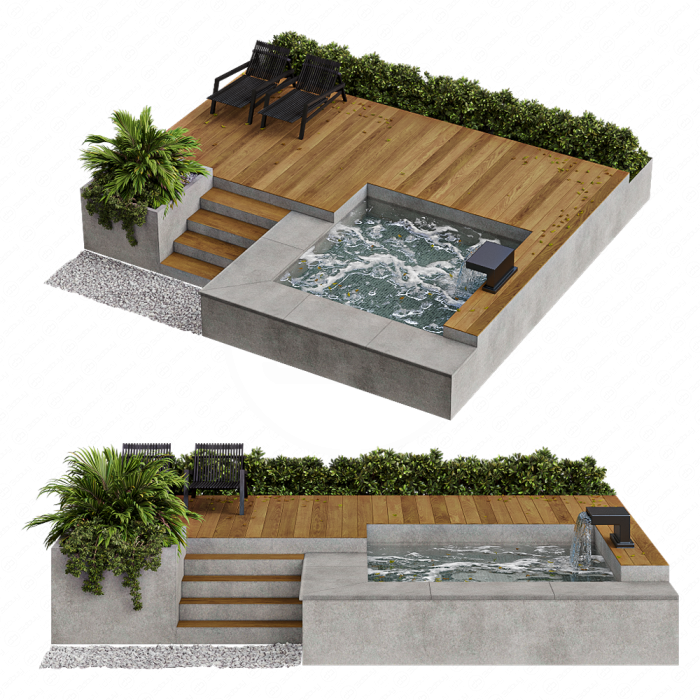 Бассейн и ландшафт №2