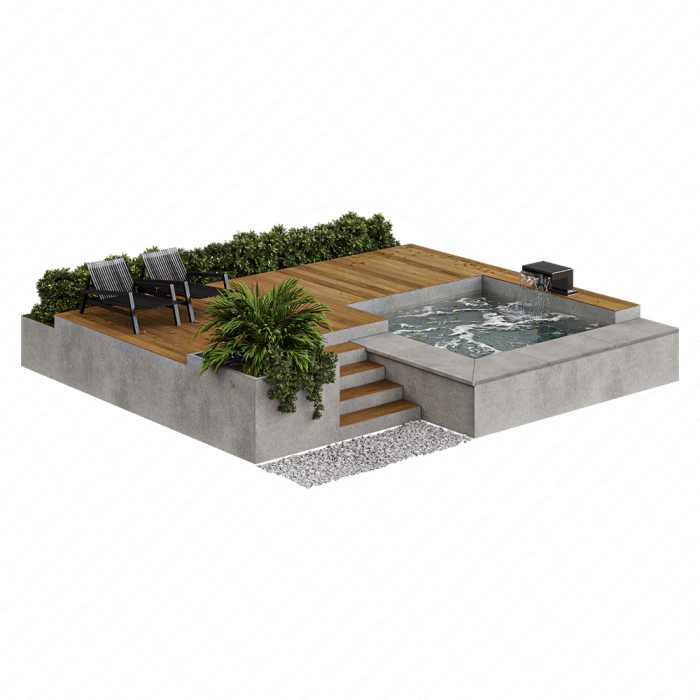 Бассейн и ландшафт №2