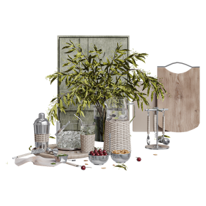 Kitchen decor with flowers