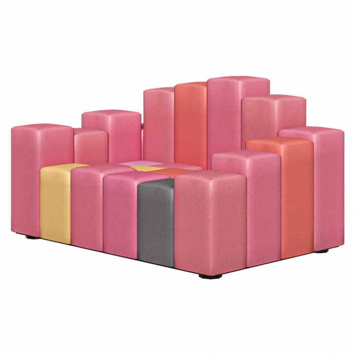 Диван модульный Do-Lo-Rez от Moroso черно-красный