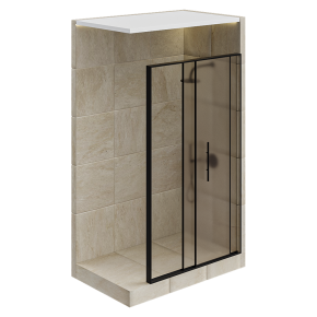 Душевая кабина с перегородкой