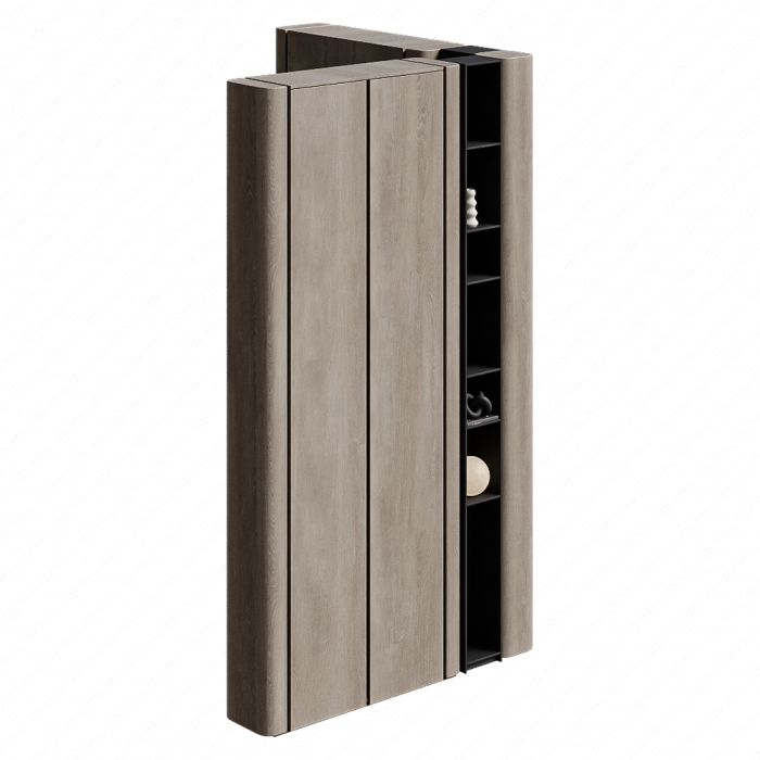 Шкаф угловой с декором