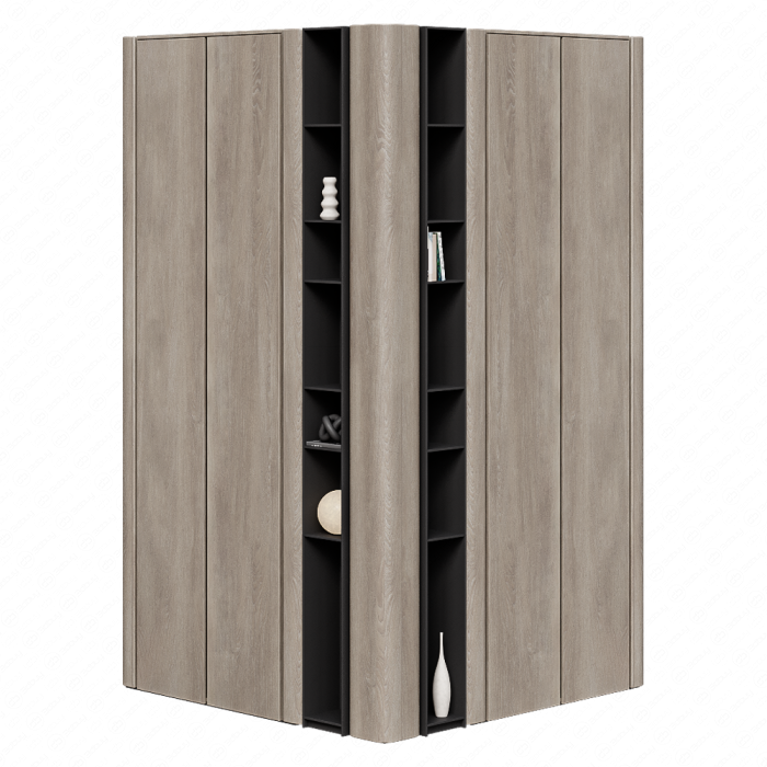 Шкаф угловой с декором