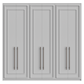 White built-in wardrobe