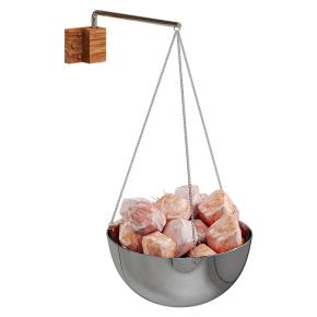 Aroma bowl for the bath with Himalayan salt