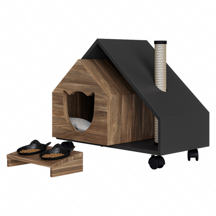 Домик для кошки Terrace и миска Roy