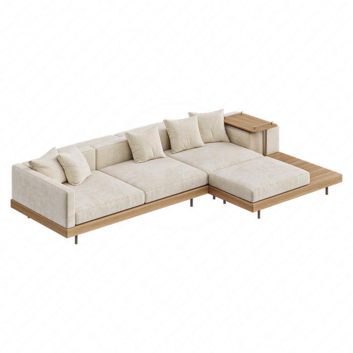 Диван угловой Japandi XXL Wooden Диван угловой Japandi XXL Wooden