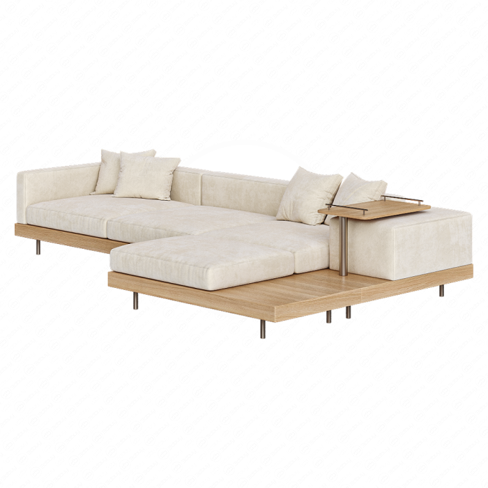 Диван угловой Japandi XXL Wooden Диван угловой Japandi XXL Wooden