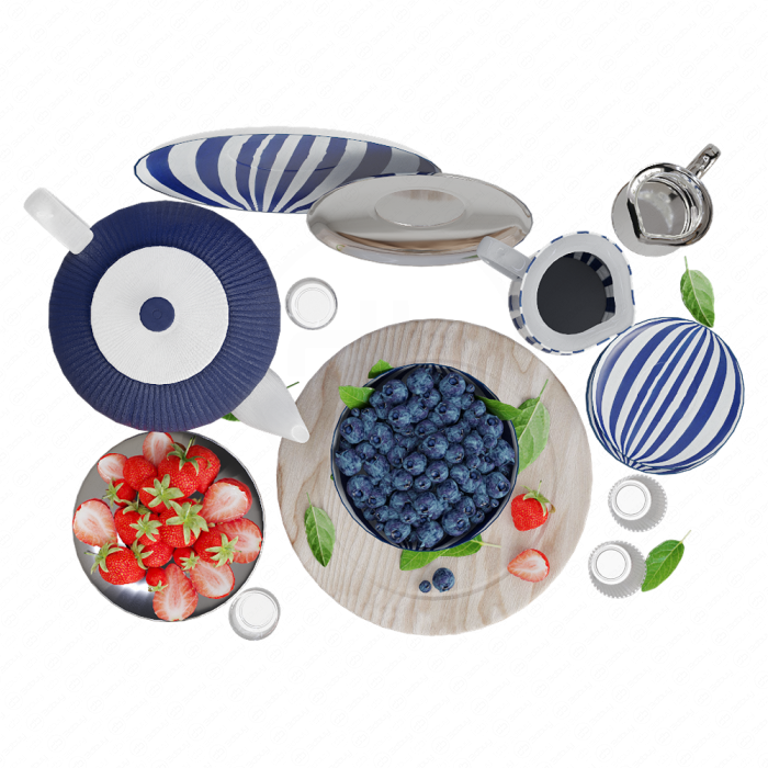 Декор для кухни с ягодами